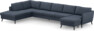 County - 4-sits soffa med divan vänster och schäslong höger - Blå