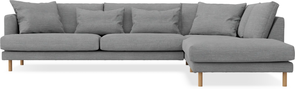 Harper - 3-sits soffa med divan höger - Grå