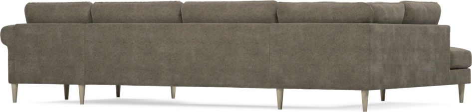 Bridge - 3-sits soffa med divan vänster och schäslong höger - Brun
