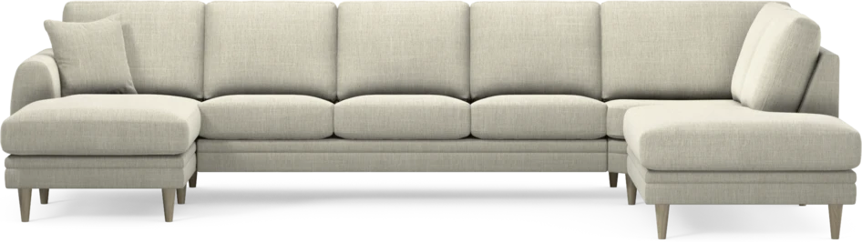Eden - 3-sits soffa med schäslong vänster och divan höger - Beige