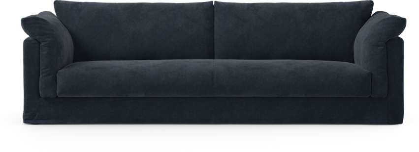 Cherrie Klädsel - Klädsel till 4-sits soffa, hel dyna - Blå