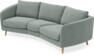 Madison - 3-sits soffa svängd, 70 cm - Grå