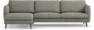 Madison Lux - 3-sits soffa med schäslong vänster - Vit