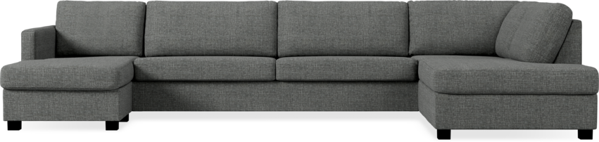 Nevada - 4-sits soffa med schäslong vänster och divan höger - Grå