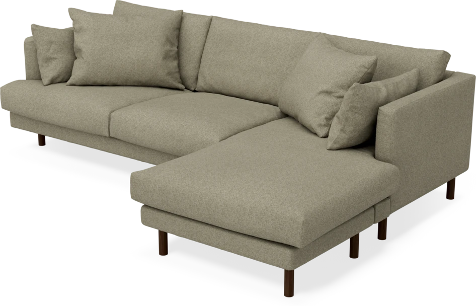 Harper - 4-sits med schäslong höger  - Beige