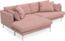 Harper - 4-sits med schäslong XL vänster - Rosa