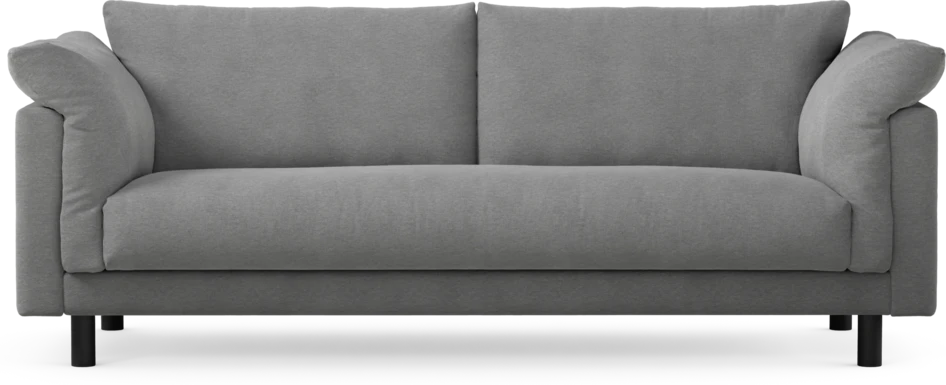 Cherrie - 3-sits soffa, hel dyna, fast klädsel - Grå
