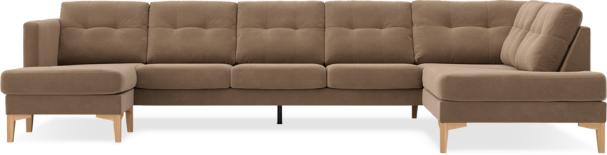 Rio - 4-sits soffa med schäslong vänster och divan höger - Beige