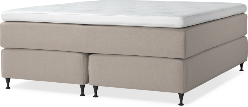 Delux Exclusive - Kontinentalsäng, dubbelsäng med bäddmadrass - Beige