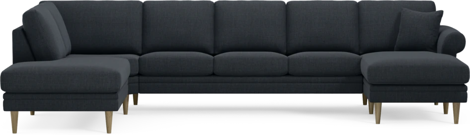 Eden - 3-sits soffa med divan vänster och schäslong höger - Blå