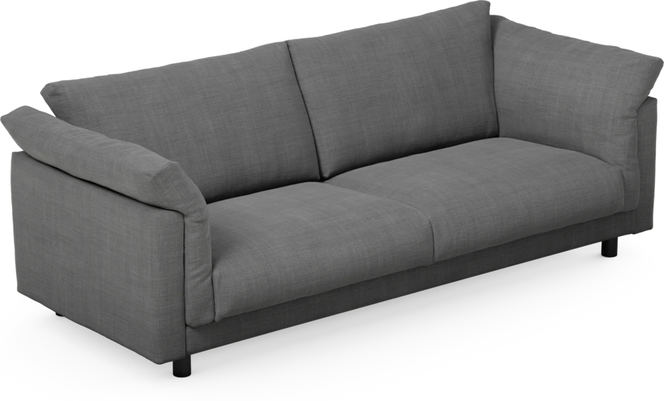 Cherrie - 3-sits soffa, fast klädsel - Grå