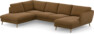 Madison Lux - 2-sits soffa med divan vänster och schäslong höger - Brun