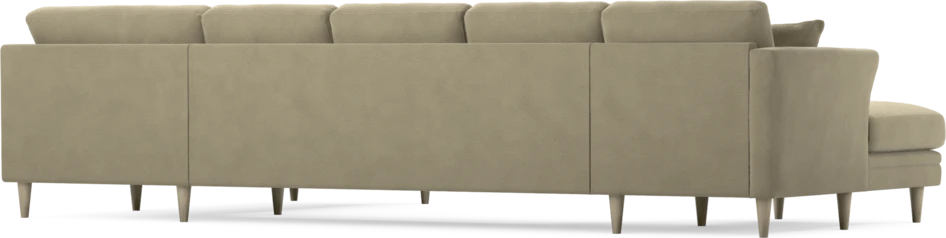 Eden - 3-sits soffa med schäslong vänster och divan höger - Beige