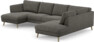 Madison Lux - 2-sits soffa med schäslong vänster och divan höger - Grå