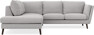 Madison - 2-sits soffa med divan vänster - Grå