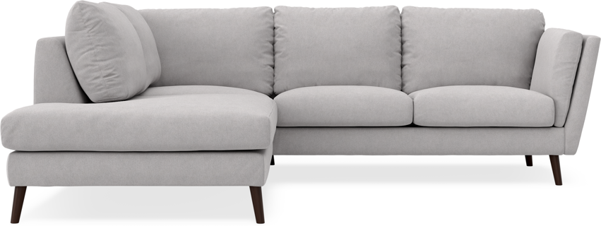 Madison - 2-sits soffa med divan vänster - Grå