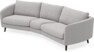 Madison - 3-sits soffa svängd, 90 cm - Grå