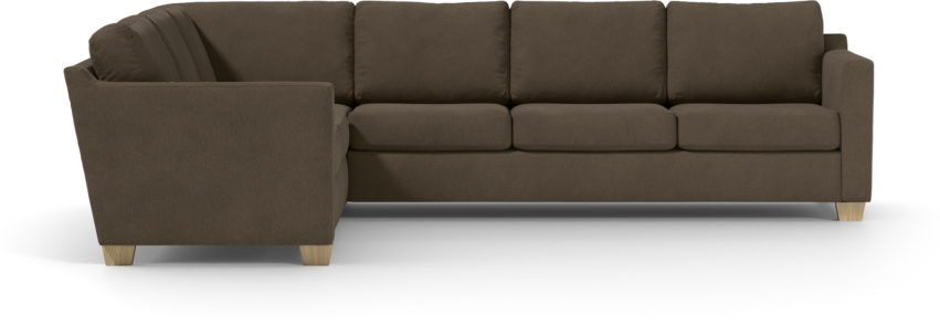 Friday - Hörnsoffa, 2+3-sits - Brun