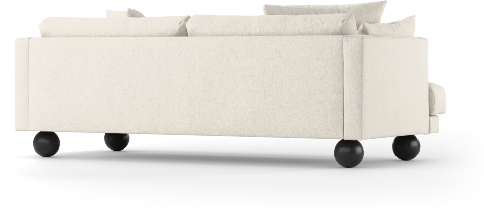 Harper - 3-sits soffa, hel dyna - Vit