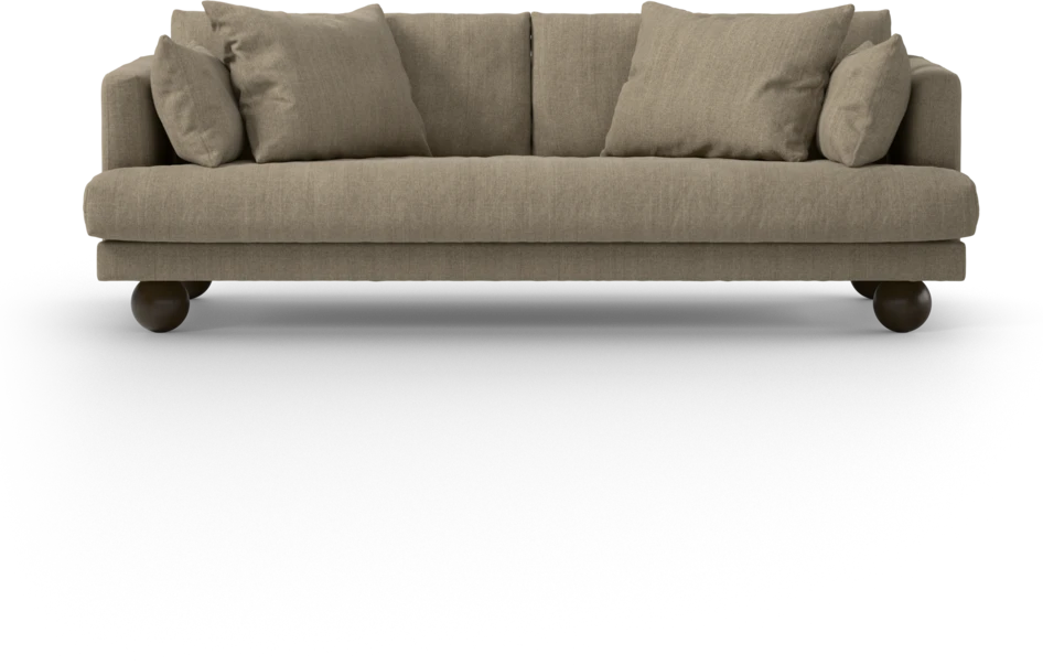 Harper - 3-sits soffa, hel dyna - Beige
