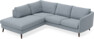 Madison - 2-sits soffa med divan vänster - Blå