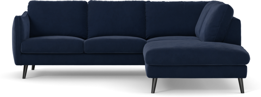Madison - 2-sits soffa med divan höger - Blå