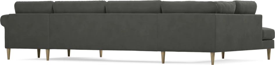 Bridge - 3-sits soffa med divan vänster och schäslong höger - Grå