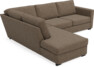 Friday - 2,5-sits soffa med divan vänster - Brun