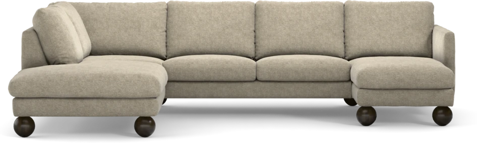 Madison Lux - 2-sits soffa med divan vänster och schäslong höger - Beige