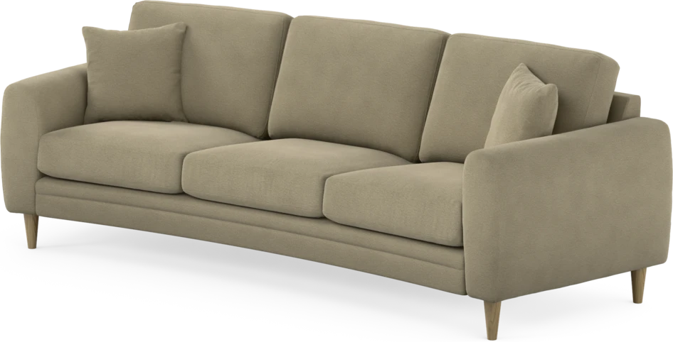 Eden - 3-sits soffa svängd - Beige