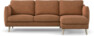 Madison - 2-sits soffa med schäslong höger - Orange