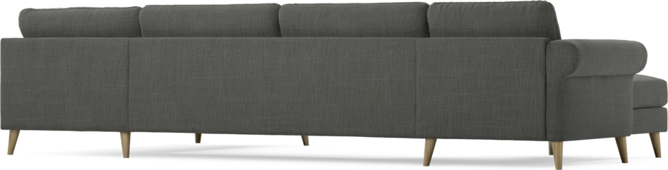 Bridge - 3-sits soffa med schäslong vänster och divan höger - Grå