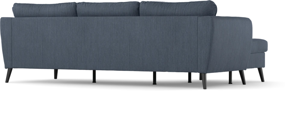 County - 3-sits soffa med flyttbar schäslong - Blå