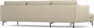 Madison Lux - 3-sits soffa med schäslong vänster - Beige