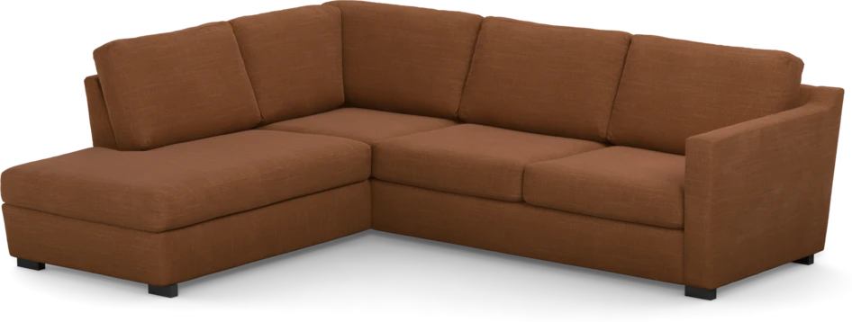 Friday - 2,5-sits soffa med divan vänster - Orange