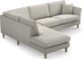Eden - 2,5-sits soffa med divan - Grå
