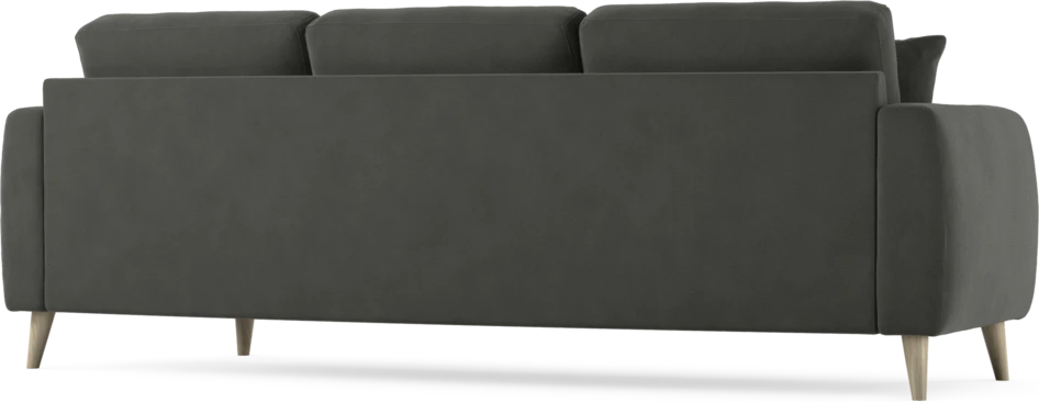 Eden - 3-sits soffa svängd - Grå