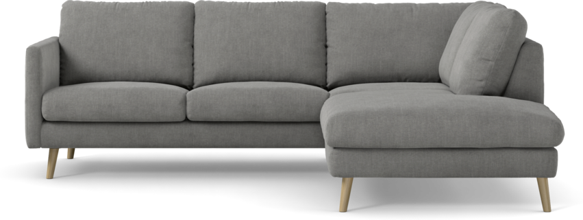 Madison Lux - 2-sits soffa med divan höger - Grå