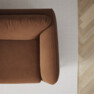 Madison Lux - 2-sits soffa med schäslong höger - Brun