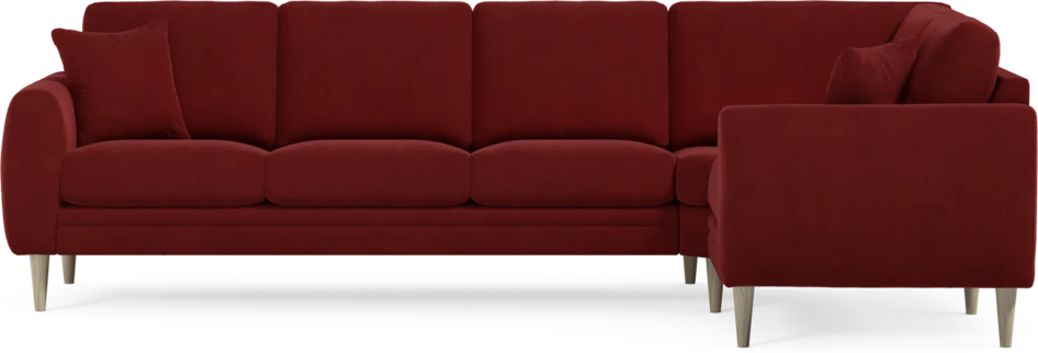 Eden - Hörnsoffa, 3+1-sits - Röd