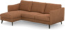 Madison Lux - 2-sits soffa med schäslong vänster - Orange