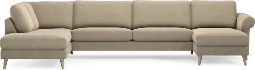 Bridge - 3-sits soffa med divan vänster och schäslong höger - Beige