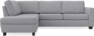 Friday - 2,5-sits soffa med divan vänster - Grå