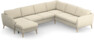 County - Hörnsoffa, 3+2-sits med schäslong vänster - Beige