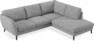 Madison - 2-sits soffa med divan höger - Vit