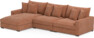 Rossi - 3-sits soffa med schäslong vänster - Gul