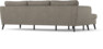 County - 3-sits soffa med flyttbar schäslong - Brun