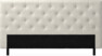 Delux Pikerad Låg - Sänggavel, 90-210 cm - Beige