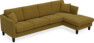 Eden - 3-sits soffa med schäslong - Gul