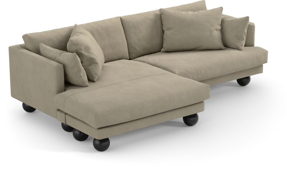 Harper - 4-sits med schäslong XL vänster - Beige